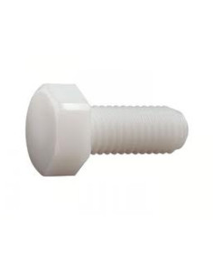 Tornillo metales cabeza hexagonal natural nylon poliamida...