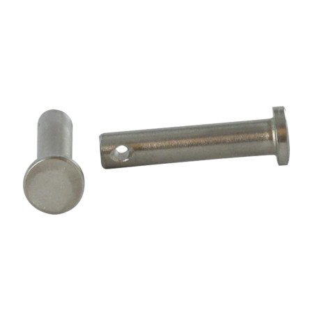 1 x Pasador cabeza plana 10X64 perforada 3 Inoxidable A4