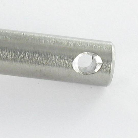 1 x Pasador cabeza plana 10X64 perforada 3 Inoxidable A4
