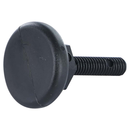 1 x PIE Gato ajuste M8X50 diámetro de cabeza: 30 nylon nero