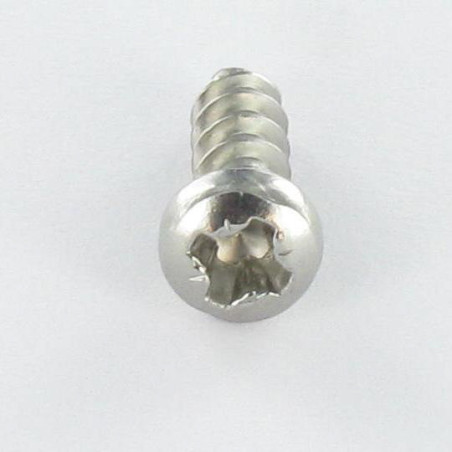 1 x Tornillo pvc cabeza cilíndrica abombada Pozi 3.5X10 Varilla roscada 30 grado Inoxidable A2