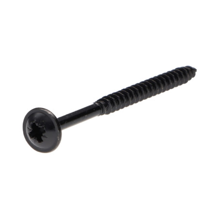 1 x Tornillo madera aglomerado poelier cabeza redonda ancha Pozi PZ4 4X60 roscado en 40 diámetro de cabeza: 9 Acero