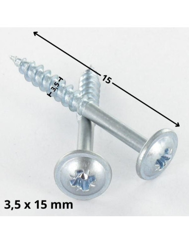 1 x Tornillo madera aglomerado poelier cabeza...