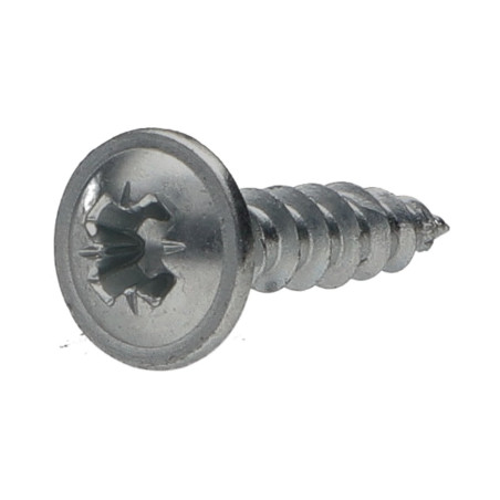 1 x Tornillo madera aglomerado poelier cabeza redonda ancha Pozi PZ4 4X25 roscado total diámetro de cabeza: 10 Acero