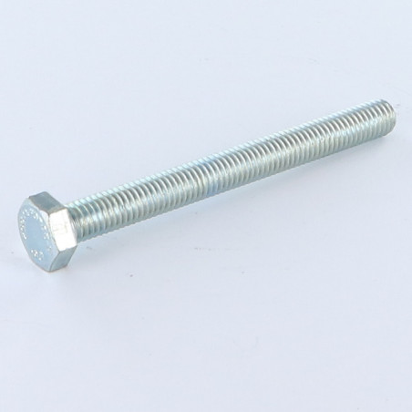 1 x Tornillo metales cabeza hexagonal M12X90 clase 10.9 Acero cincado blanco
