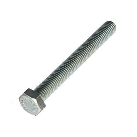 1 x Tornillo metales cabeza hexagonal M8X80 clase 10.9 Acero cincado blanco
