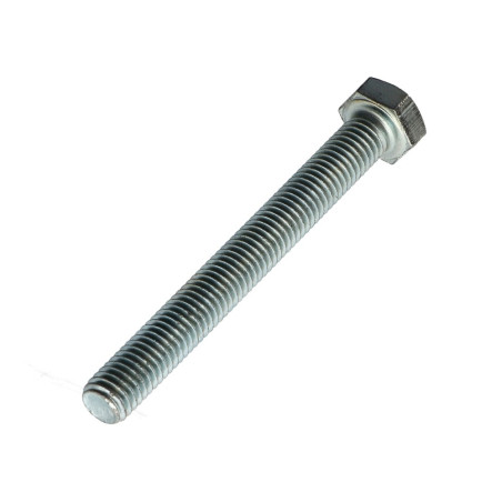 1 x Tornillo metales cabeza hexagonal M8X80 clase 10.9 Acero cincado blanco