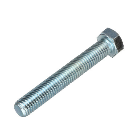 1 x Tornillo metales cabeza hexagonal M12X70 clase 10.9 Acero cincado blanco