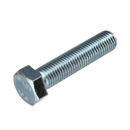 1 x Tornillo metales cabeza hexagonal M16X50 clase 10.9 Acero cincado blanco