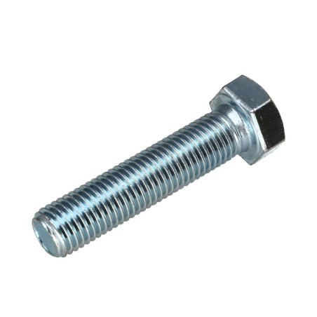 1 x Tornillo metales cabeza hexagonal M16X55 clase 10.9 Acero cincado blanco