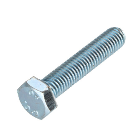 1 x Tornillo metales cabeza hexagonal M10X45 clase 10.9 Acero cincado blanco