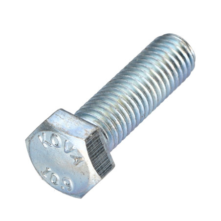 1 x Tornillo metales cabeza hexagonal M12X35 clase 10.9 Acero cincado blanco