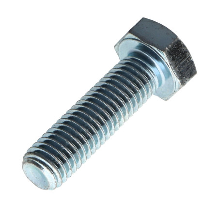 1 x Tornillo metales cabeza hexagonal M8X40 clase 10.9 Acero cincado blanco