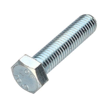 1 x Tornillo metales cabeza hexagonal M12X50 clase 10.9 Acero cincado blanco