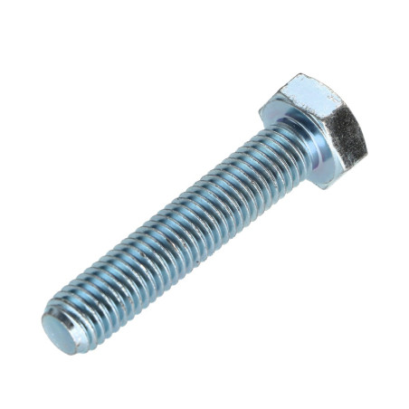 1 x Tornillo metales cabeza hexagonal M10X50 clase 10.9 Acero cincado blanco