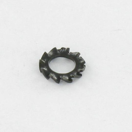 1 x Arandela abanico con dentado exterior AZ M6 Acero cincado negro