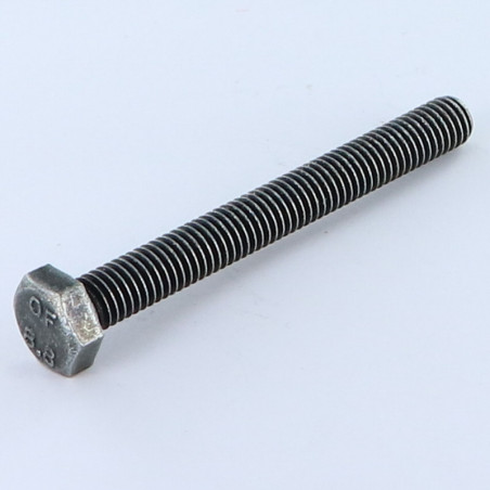 1 x Tornillo metales cabeza hexagonal M6X50 Clase 8.8 Acero cincado negro