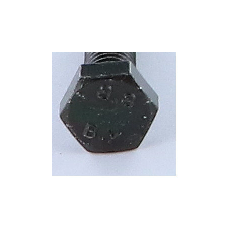 1 x Tornillo metales cabeza hexagonal M6X25 Clase 8.8 Acero cincado negro
