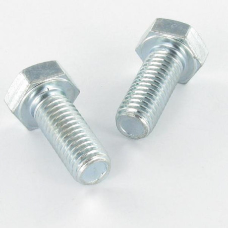 1 x Tornillo metales cabeza hexagonal M3X12 Clase 8.8 Acero cincado blanco microtornillo