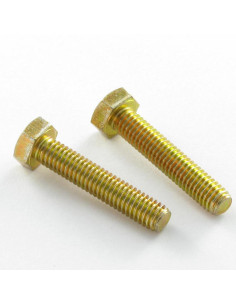 Tornillo metales cabeza hexagonal M4X20 Clase 8.8 Bicromato