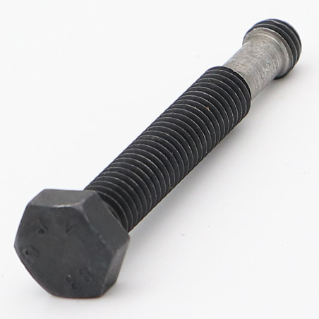 1 x Tornillo metales cabeza hexagonal M8X55 Clase 8.8 con Ranura Acero cincado negro