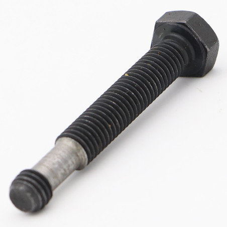1 x Tornillo metales cabeza hexagonal M8X55 Clase 8.8 con Ranura Acero cincado negro