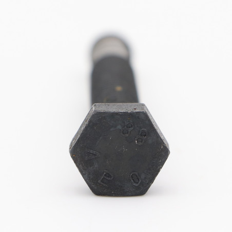 1 x Tornillo metales cabeza hexagonal M8X55 Clase 8.8 con Ranura Acero cincado negro