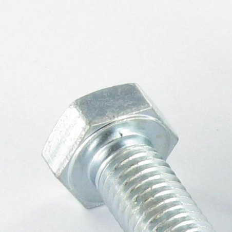 1 x Tornillo metales cabeza hexagonal M4X30 Clase 8.8 Acero cincado blanco