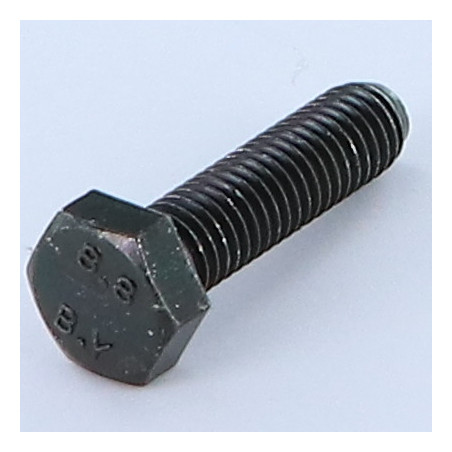 1 x Tornillo metales cabeza hexagonal M6X16 Clase 8.8 Acero cincado negro