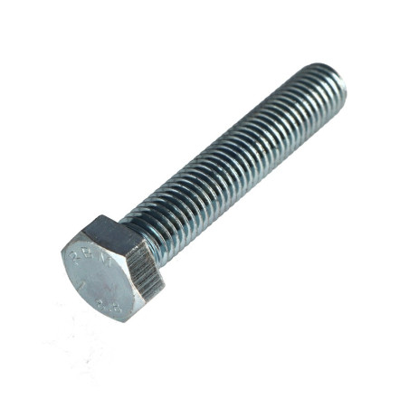 1 x Tornillo metales cabeza hexagonal M12X65 Clase 8.8 Acero cincado blanco