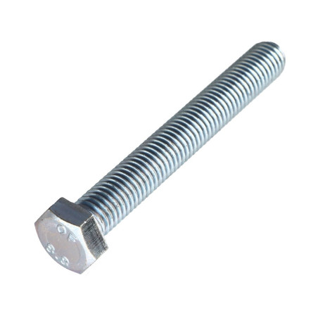 1 x Tornillo metales cabeza hexagonal M12X100 Clase 8.8 Acero cincado blanco