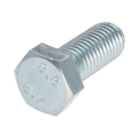1 x Tornillo metales cabeza hexagonal M14X35 Clase 8.8 Acero cincado blanco