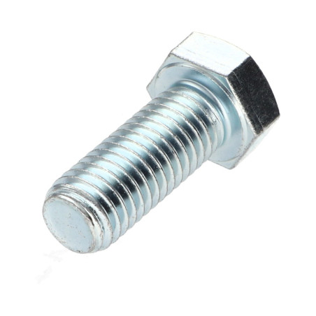 1 x Tornillo metales cabeza hexagonal M14X35 Clase 8.8 Acero cincado blanco