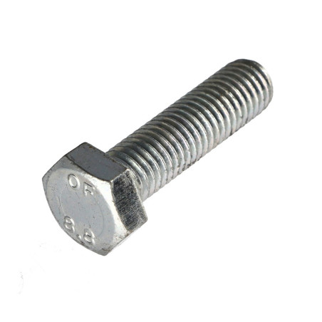 1 x Tornillo metales cabeza hexagonal M14X45 Clase 8.8 Acero cincado blanco