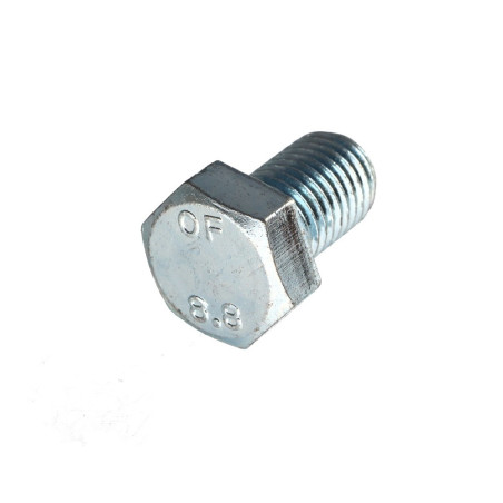 1 x Tornillo metales cabeza hexagonal M16X25 Clase 8.8 Acero cincado blanco
