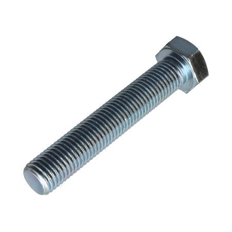 1 x Tornillo metales cabeza hexagonal M18X100 Clase 8.8 Acero cincado blanco