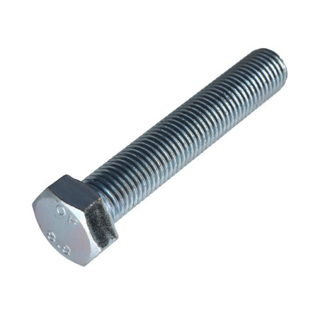 1 x Tornillo metales cabeza hexagonal M20X100 Clase 8.8 Acero cincado blanco