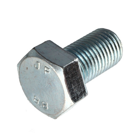 1 x Tornillo metales cabeza hexagonal M22X40 Clase 8.8 Acero cincado blanco