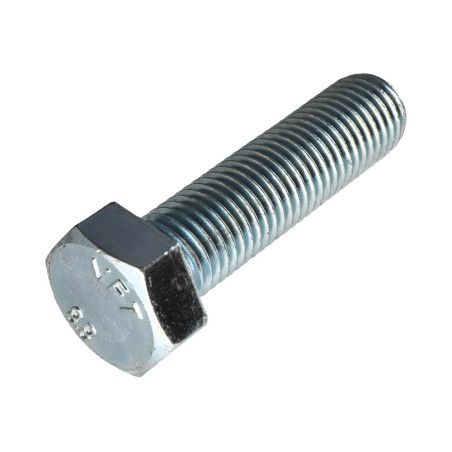 1 x Tornillo metales cabeza hexagonal M24X100 Clase 8.8 Acero cincado blanco