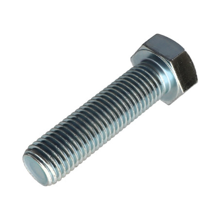 1 x Tornillo metales cabeza hexagonal M24X100 Clase 8.8 Acero cincado blanco