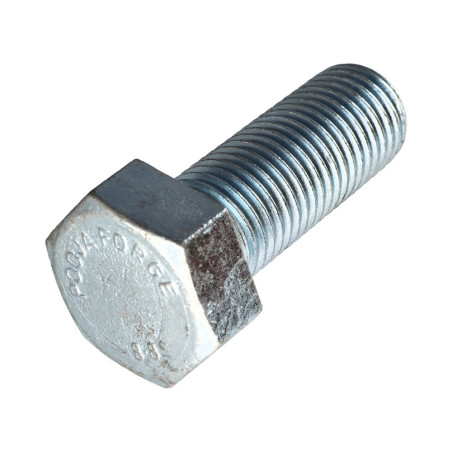 1 x Tornillo metales cabeza hexagonal M27X70 Clase 8.8 Acero cincado blanco