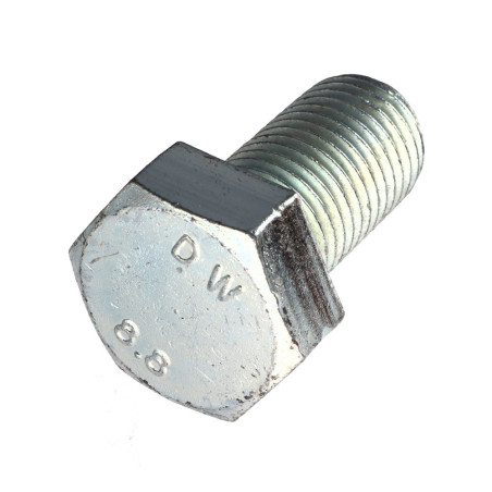 1 x Tornillo metales cabeza hexagonal M30X50 Clase 8.8 Acero cincado blanco