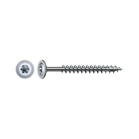 1 x Spax Tornillo madera cabeza disco TORX T40 8X50 roscado en 46 4CUT WIROX