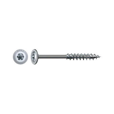 1 x Spax Tornillo madera cabeza disco TORX T40 8X200 roscado en 80 4CUT WIROX