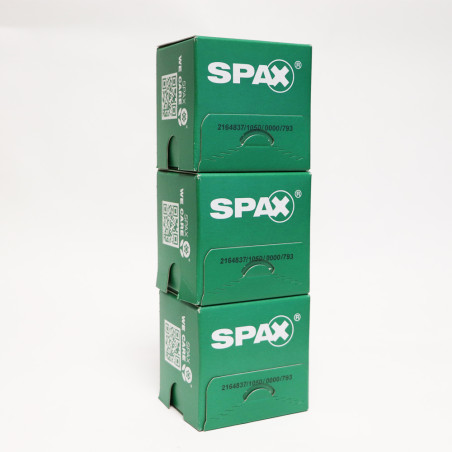 1 x Spax Tornillo madera cabeza fresada/testa svasat TORX T10 3X20 roscado en 17 Acero cincado negro microtornillo