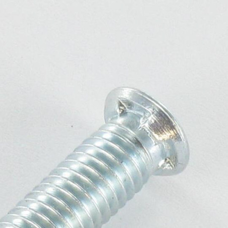1 x Tornillo metales cabeza fresada/testa svasat dentado M6X25 diámetro de cabeza: 8.5 Acero cincado blanco