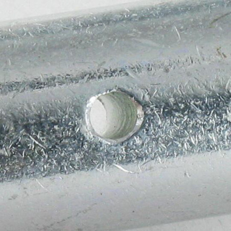 1 x Refuerzo de estacas para piscina 20/12X129 Acero cincado blanco 200 Horas niebla salina sin óxido rojo