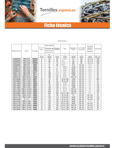 1 x Fischer Anclaje FISCHER FBN II 8X81 roscado...