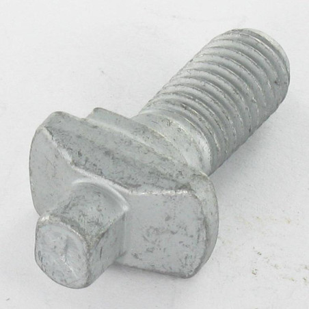 1 x Perno (vendido con tuerca) cabeza martillo 10X22 clase 6.8 Acero bruto GEOMET 500B
