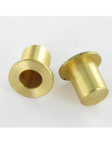 1 x ENCHUFES Latón 12X10 con reborde